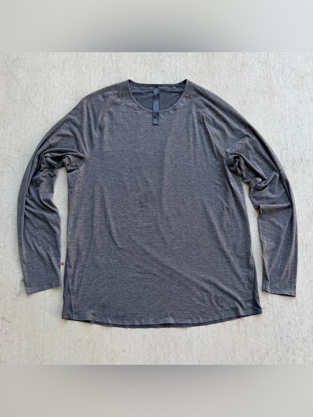 Lululemon Drysense Long Sleeve Athletic T Shirt Heather Gray XL